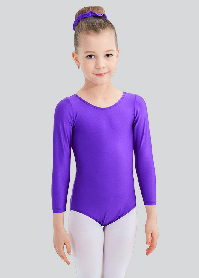 Speerise Girls Roundneck Long Sleeve Leotard