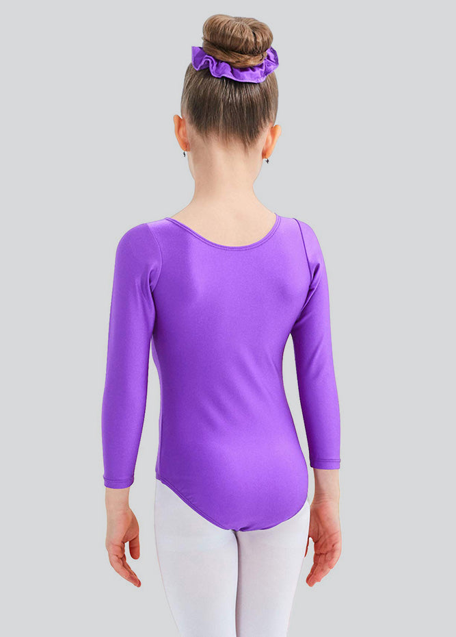 Speerise Girls Roundneck Long Sleeve Leotard