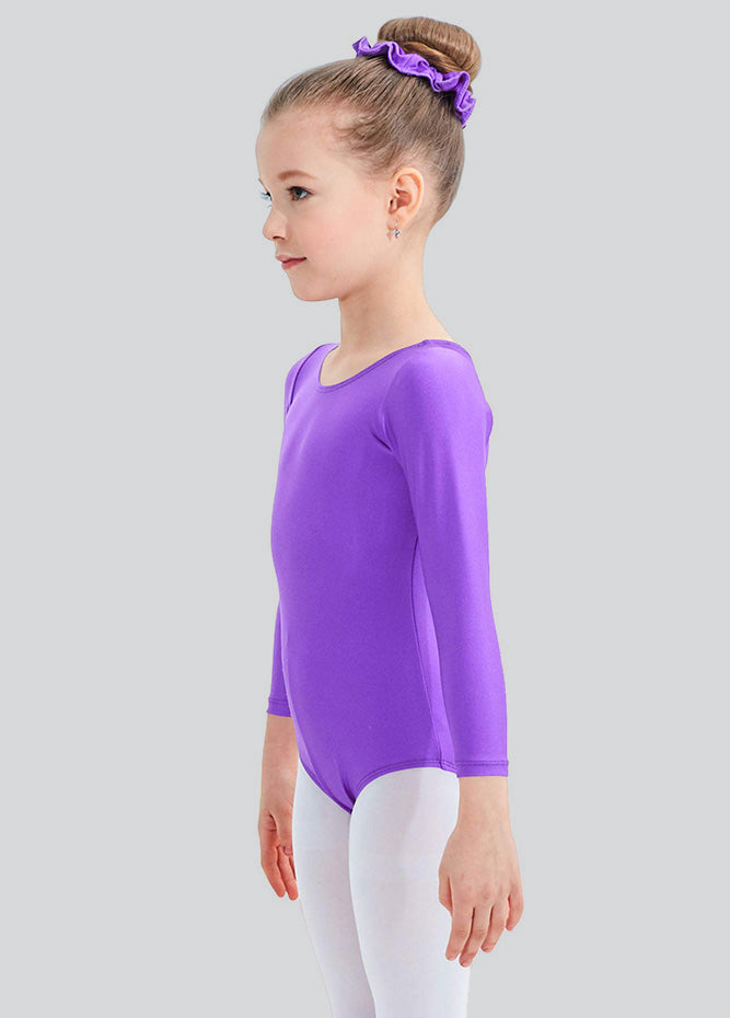 Speerise Girls Roundneck Long Sleeve Leotard