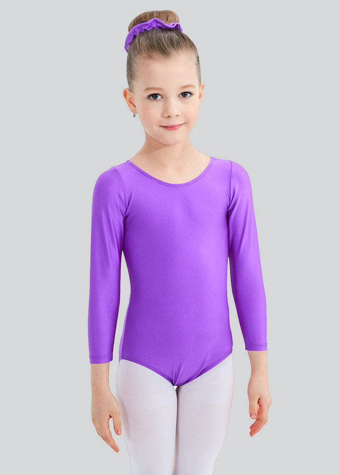 Speerise Girls Roundneck Long Sleeve Leotard