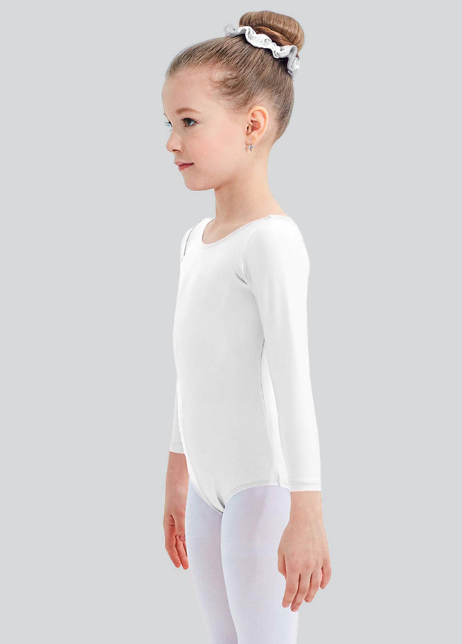 Speerise Girls Roundneck Long Sleeve Leotard