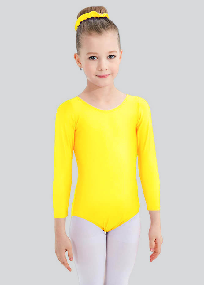 Speerise Girls Roundneck Long Sleeve Leotard