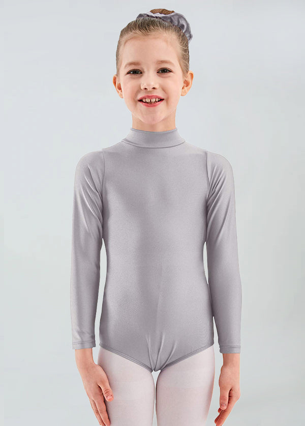 Girls Turtleneck Long Sleeve Dance Leotard