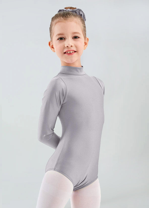 Girls Turtleneck Long Sleeve Dance Leotard