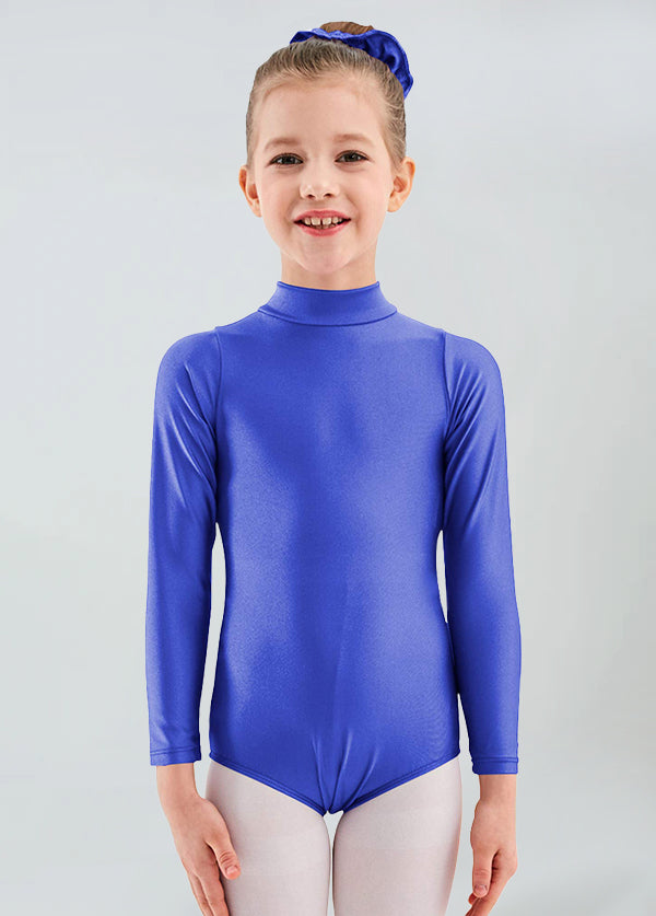 Girls Turtleneck Long Sleeve Dance Leotard