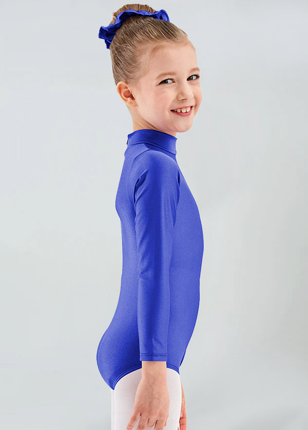 Girls Turtleneck Long Sleeve Dance Leotard