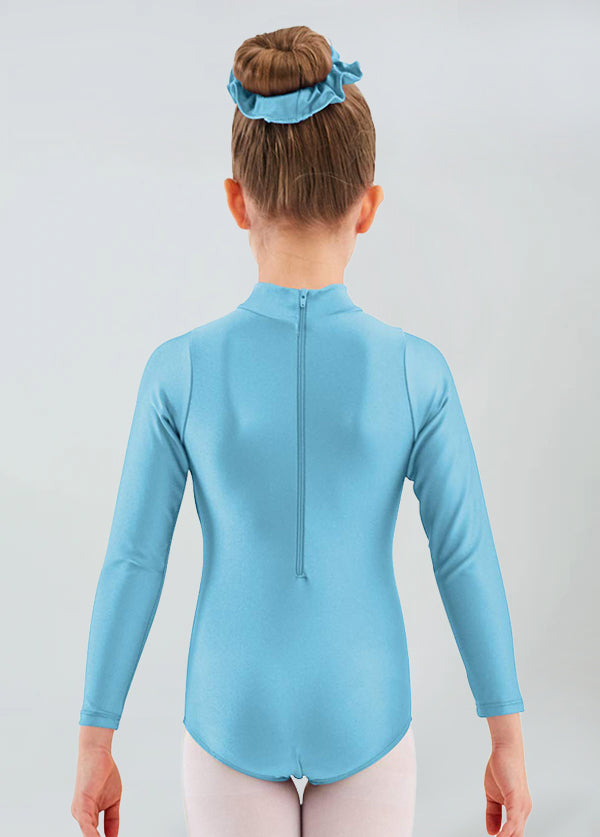 Girls Turtleneck Long Sleeve Dance Leotard