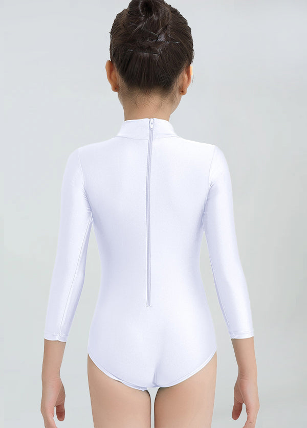 Girls Turtleneck Long Sleeve Dance Leotard