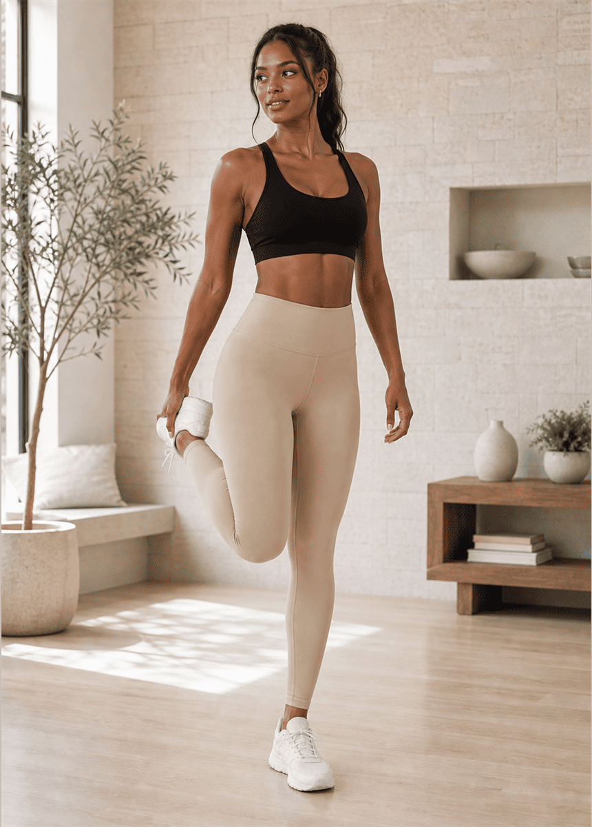 High-Rise Sculpting Leggings | Soft & Supportive Spandex Workout Tight