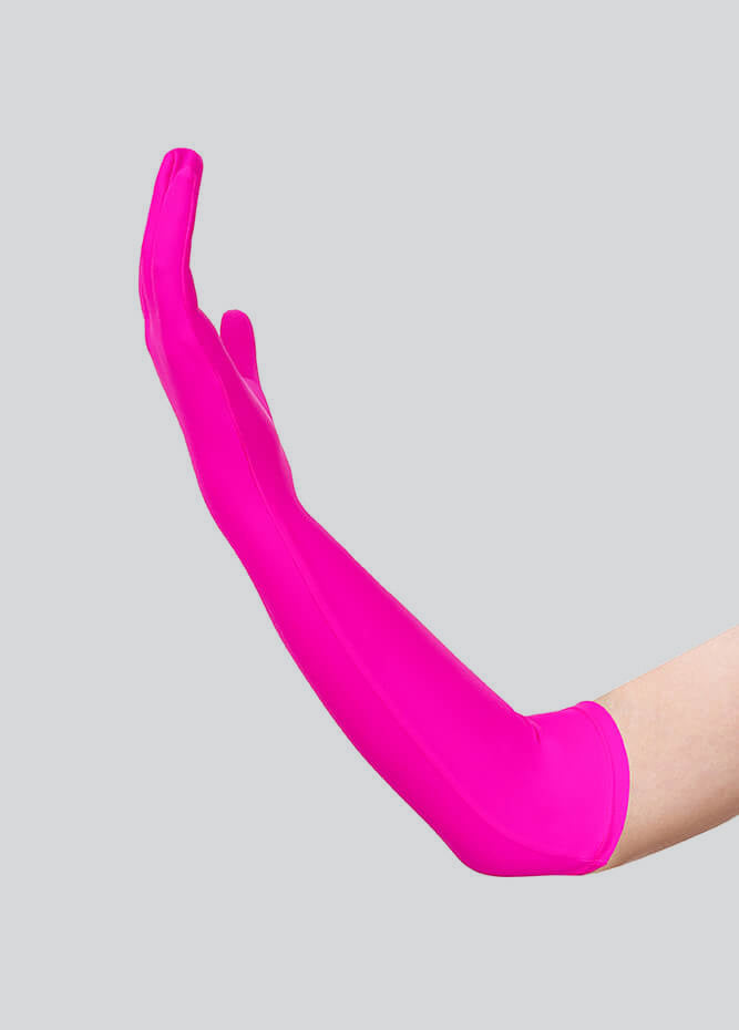 Long Matte Seamless Spandex Gloves