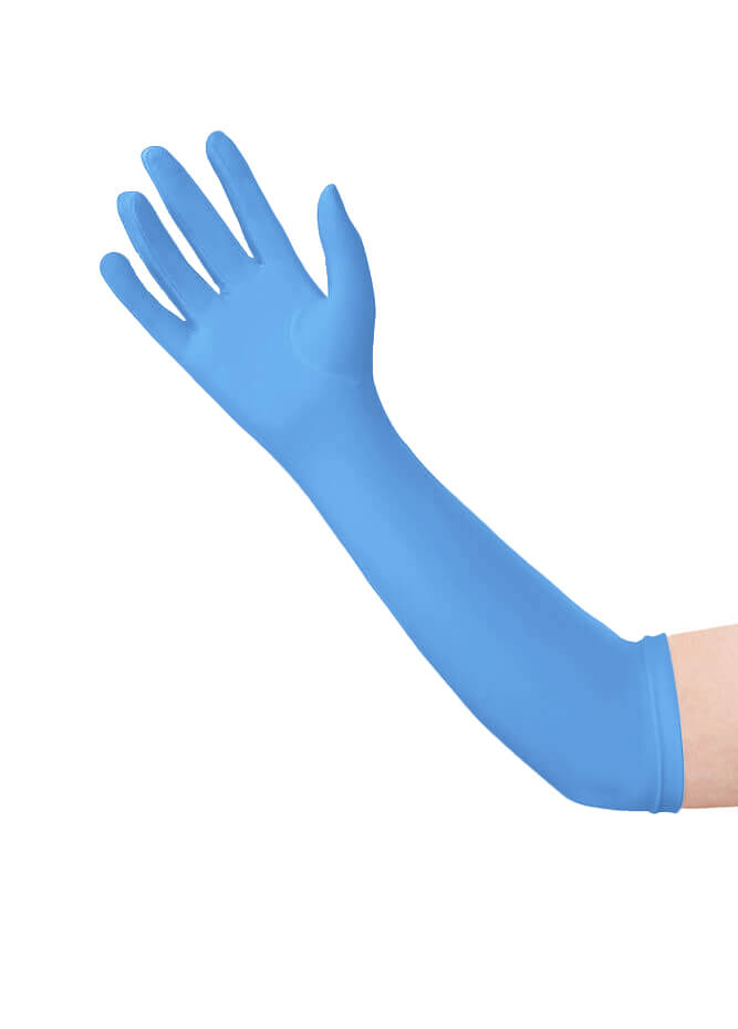 Long Matte Seamless Spandex Gloves