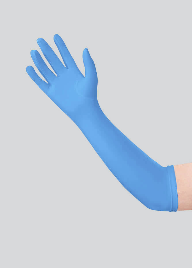 Long Matte Seamless Spandex Gloves