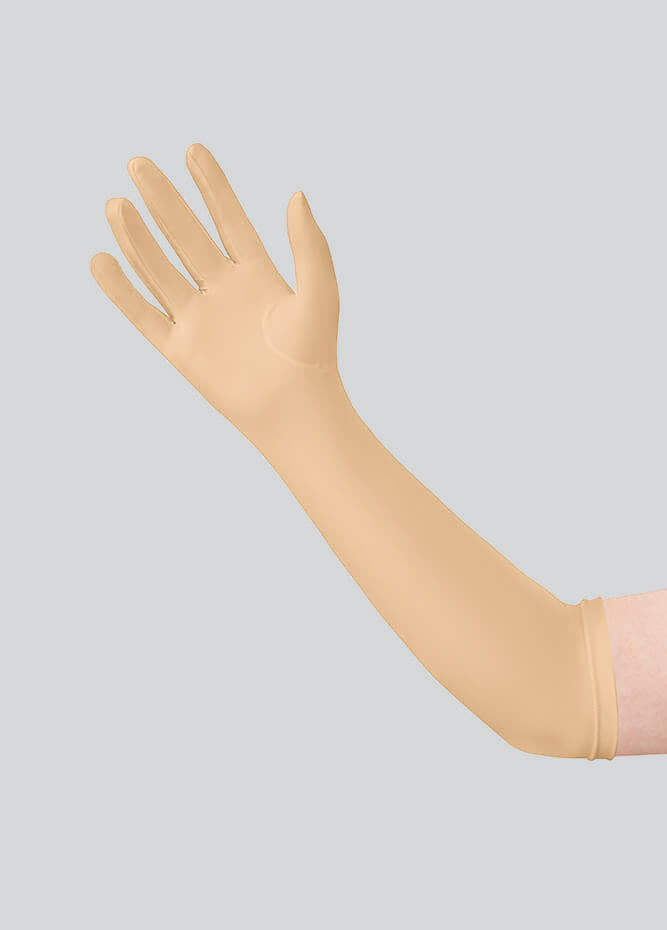 Long Matte Seamless Spandex Gloves