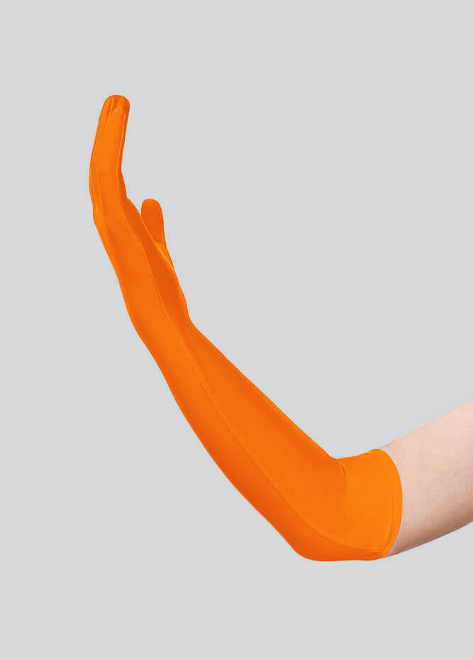 Long Matte Seamless Spandex Gloves