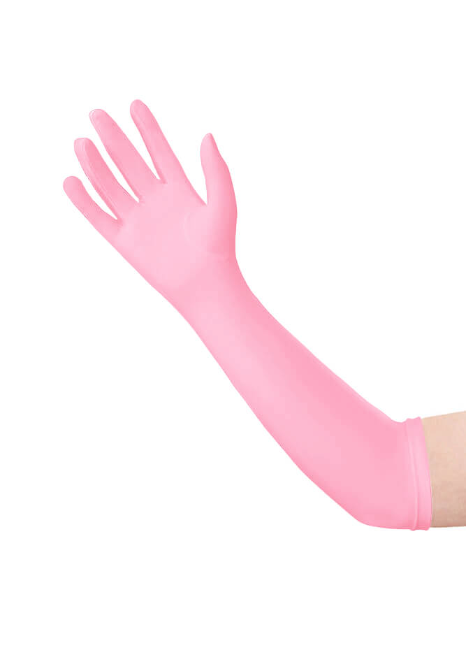 Long Matte Seamless Spandex Gloves