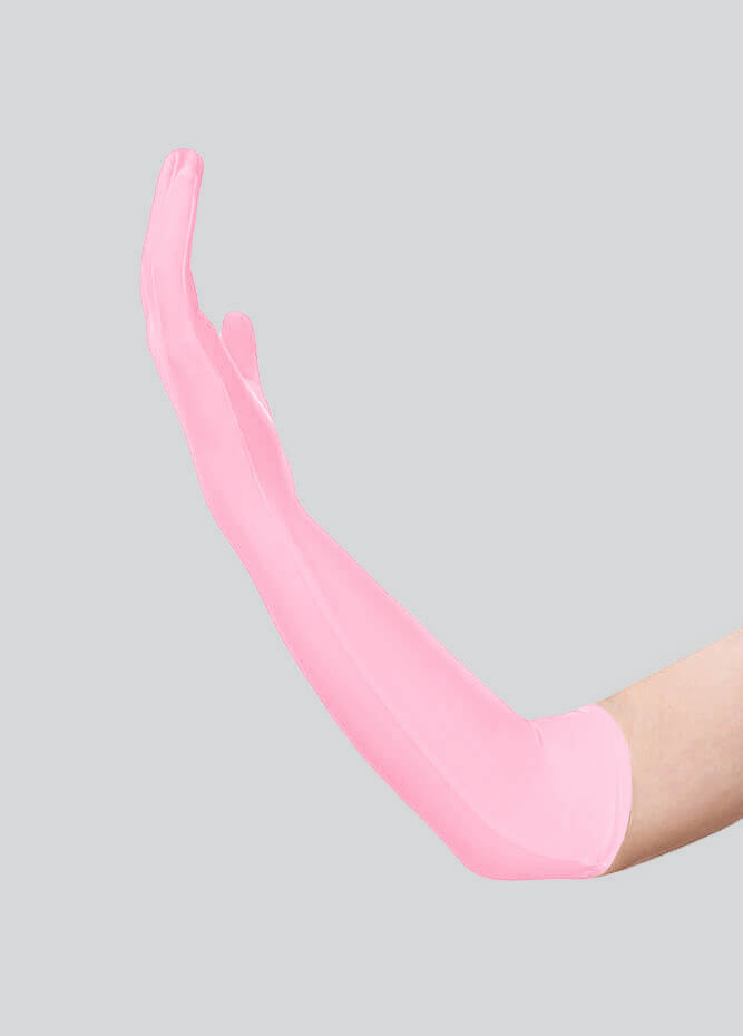 Long Matte Seamless Spandex Gloves