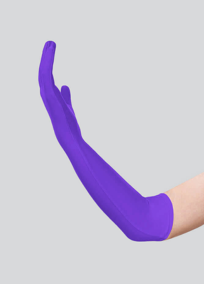 Long Matte Seamless Spandex Gloves