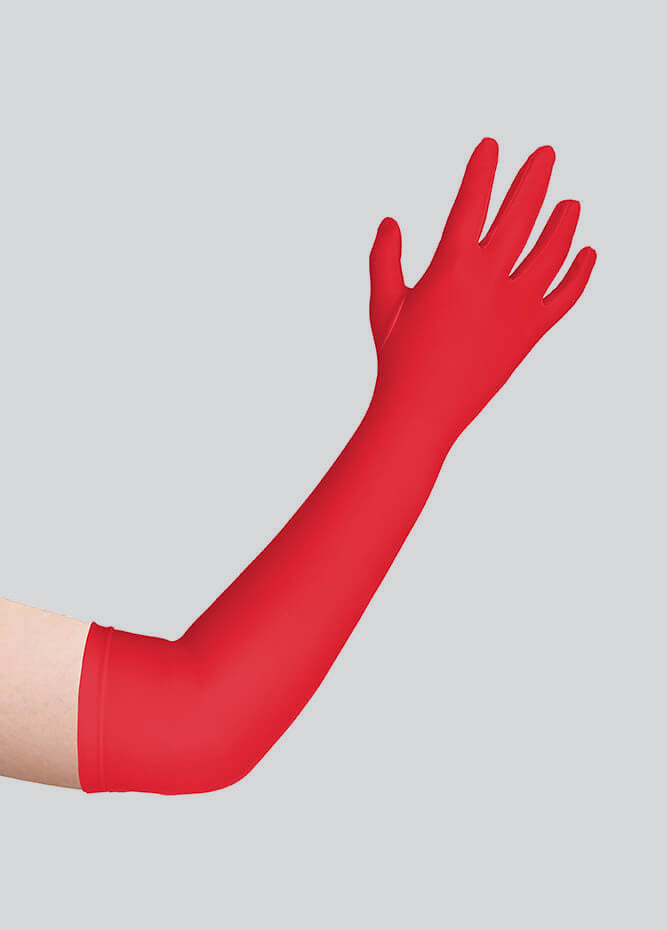 Long Matte Seamless Spandex Gloves