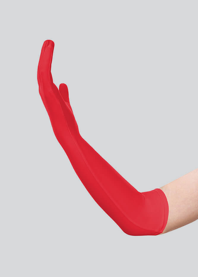 Long Matte Seamless Spandex Gloves