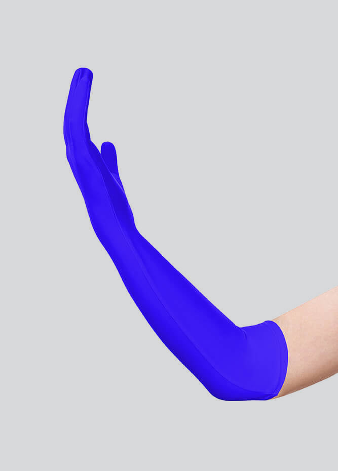 Long Matte Seamless Spandex Gloves