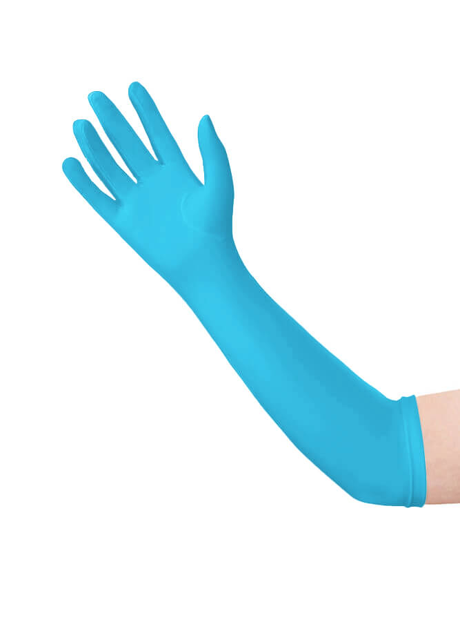 Long Matte Seamless Spandex Gloves