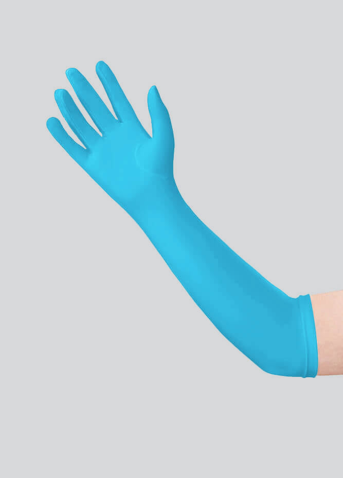 Long Matte Seamless Spandex Gloves
