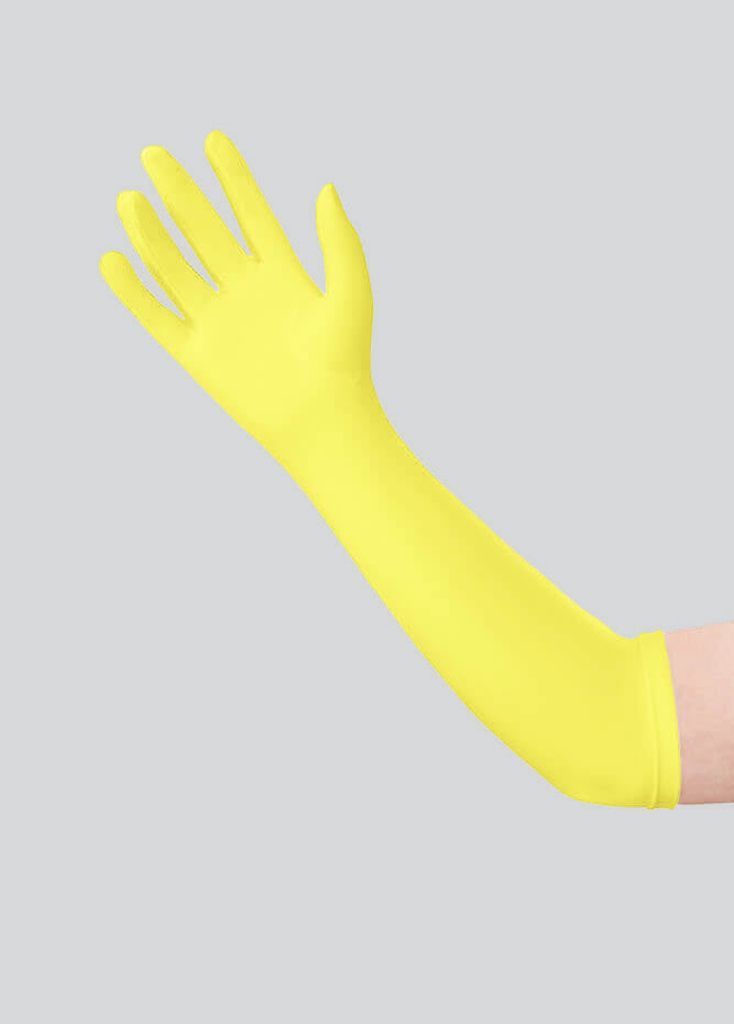 Long Matte Seamless Spandex Gloves