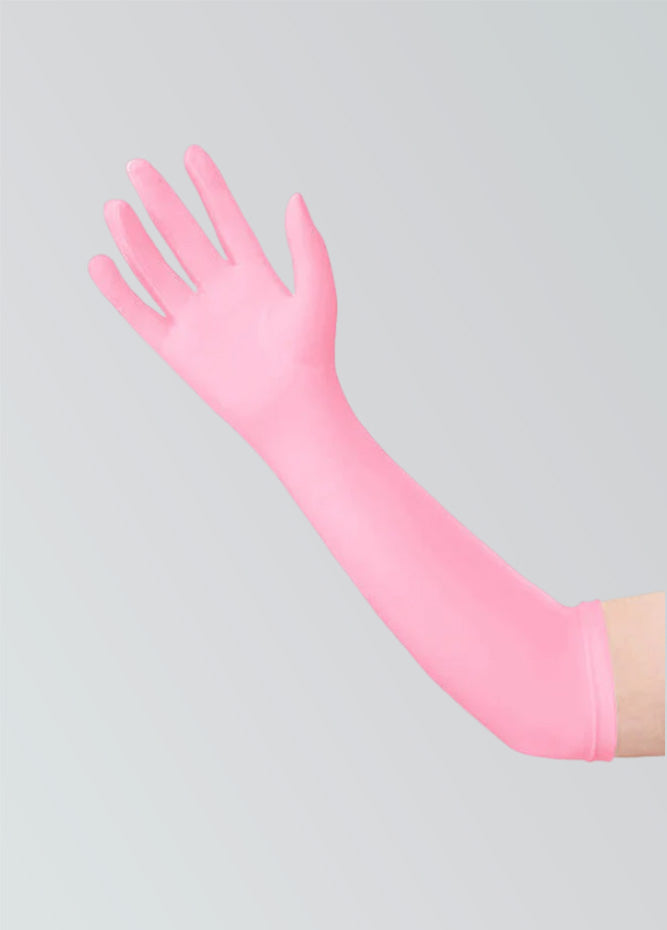 Long Matte Seamless Spandex Gloves