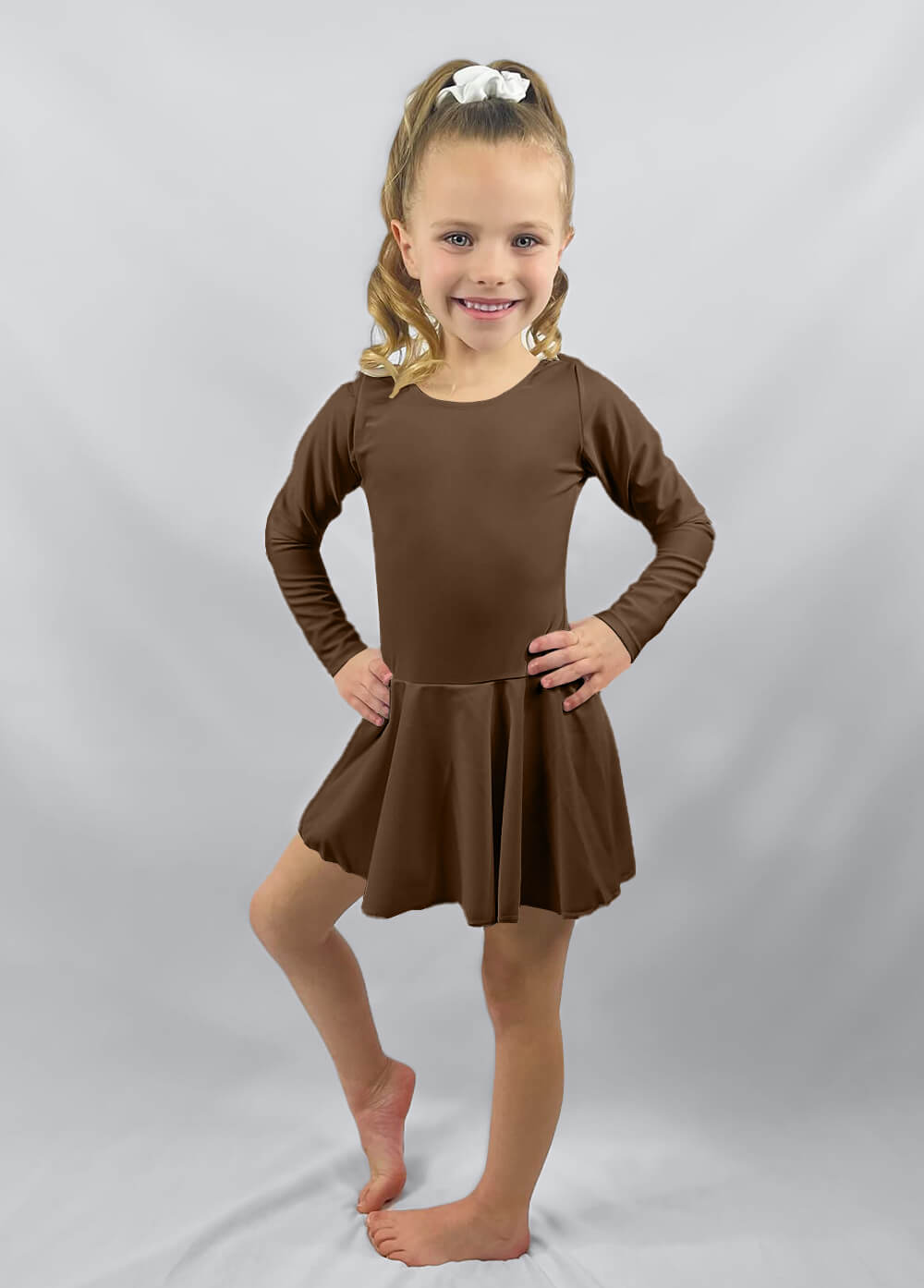 Speerise Long Sleeve Ballet Dance Leotard with Skirt