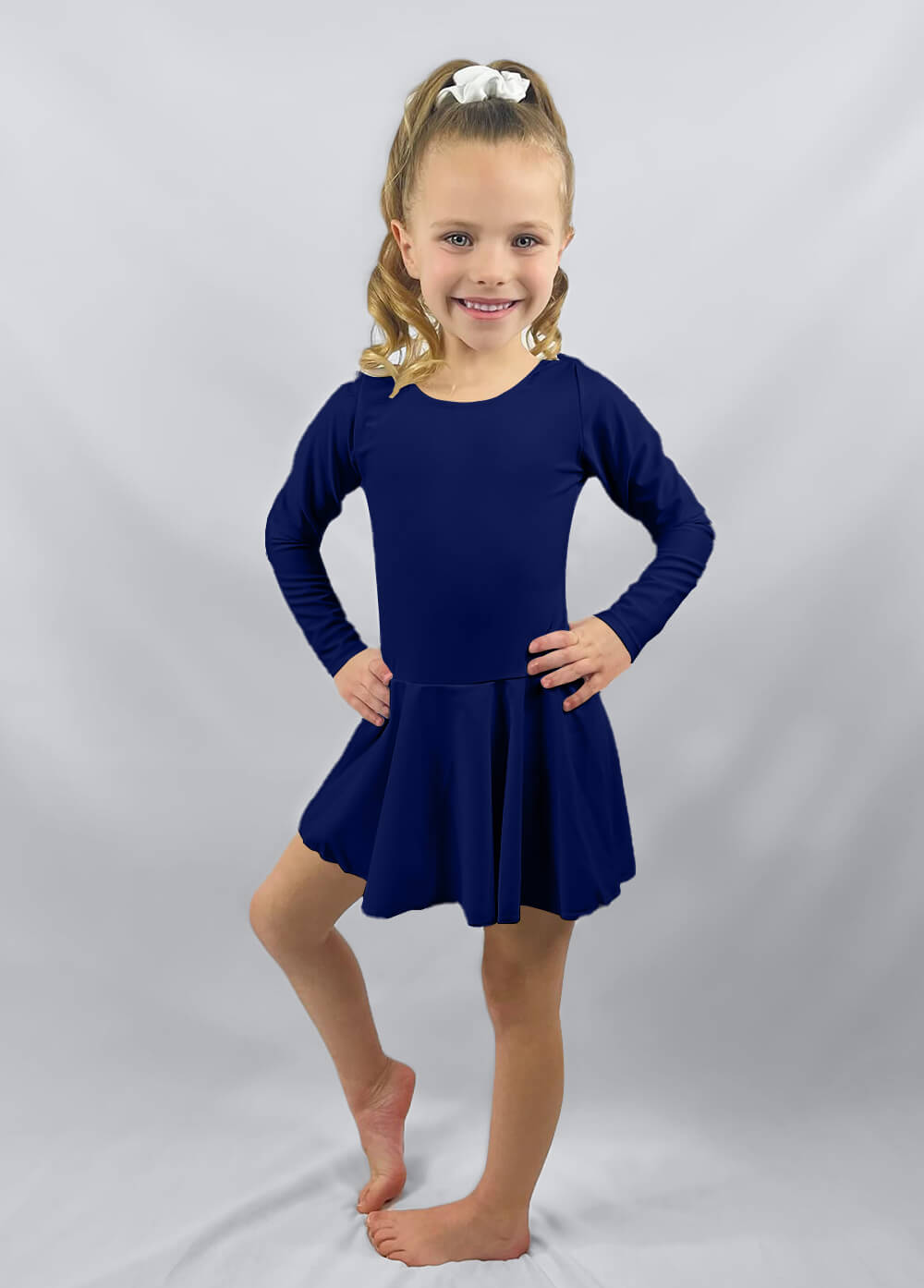 Speerise Long Sleeve Ballet Dance Leotard with Skirt