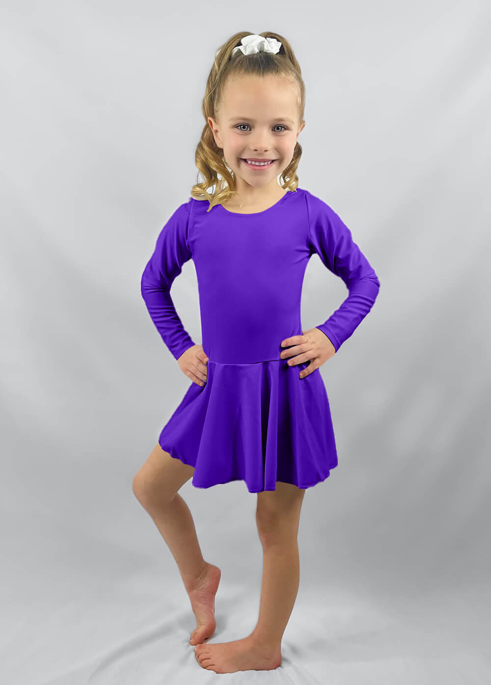 Speerise Long Sleeve Ballet Dance Leotard with Skirt