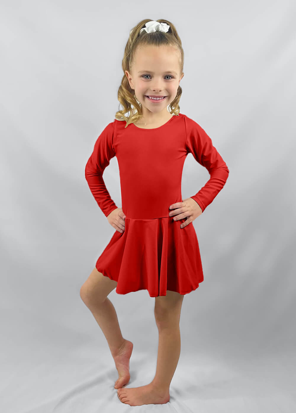 Speerise Long Sleeve Ballet Dance Leotard with Skirt