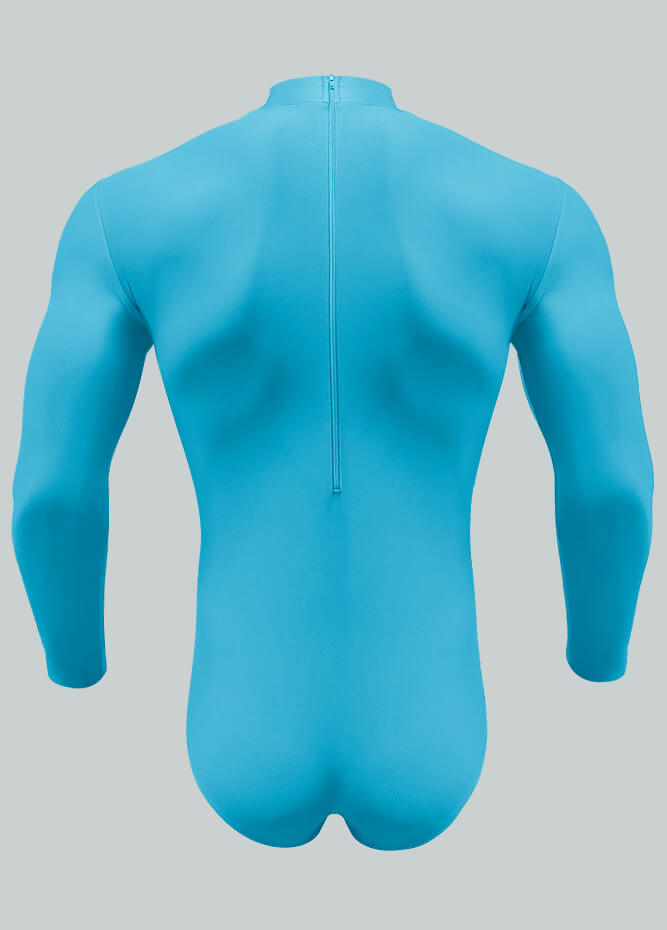 Long Sleeve Turtleneck Leotard for Men