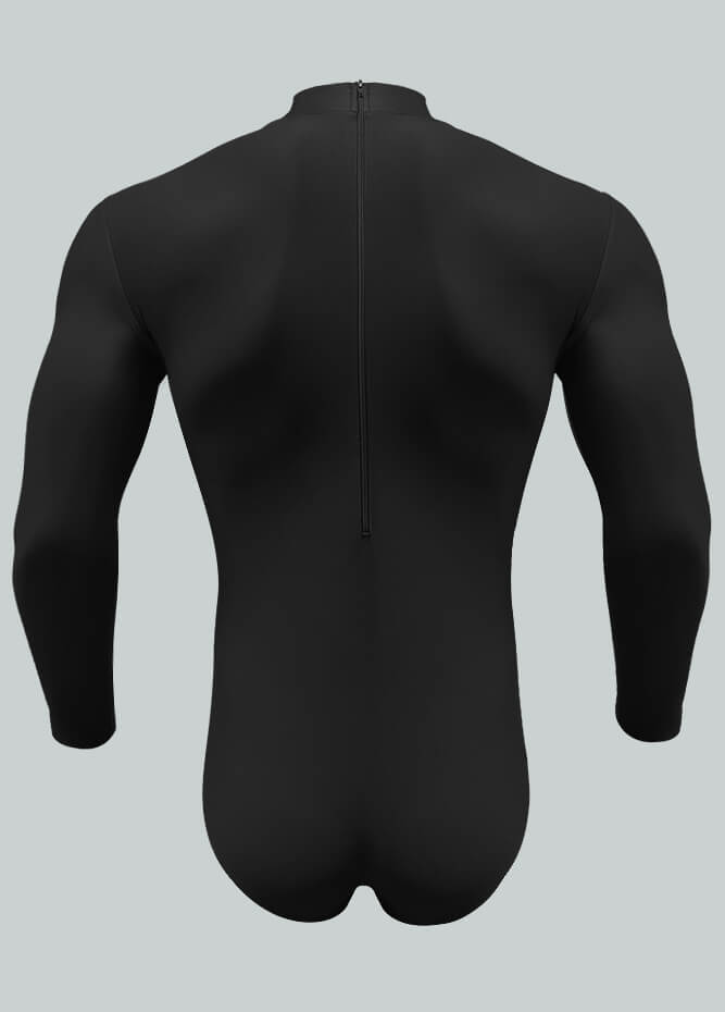 Long Sleeve Turtleneck Leotard for Men