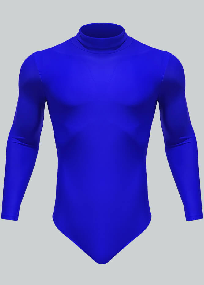 Long Sleeve Turtleneck Leotard for Men