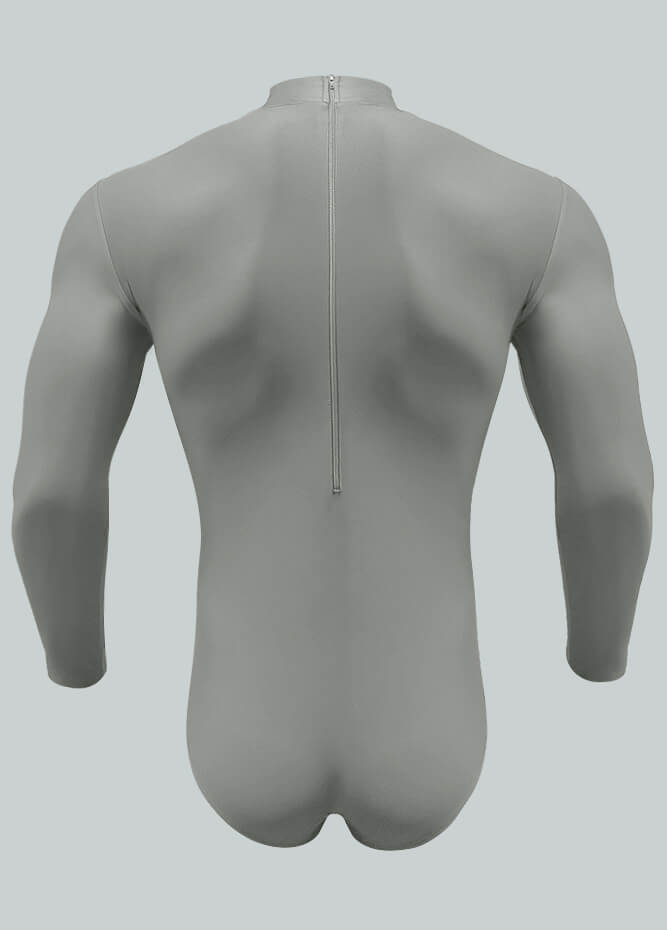 Long Sleeve Turtleneck Leotard for Men