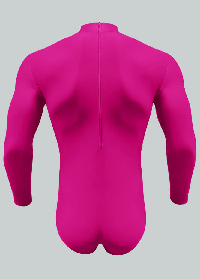 Long Sleeve Turtleneck Leotard for Men