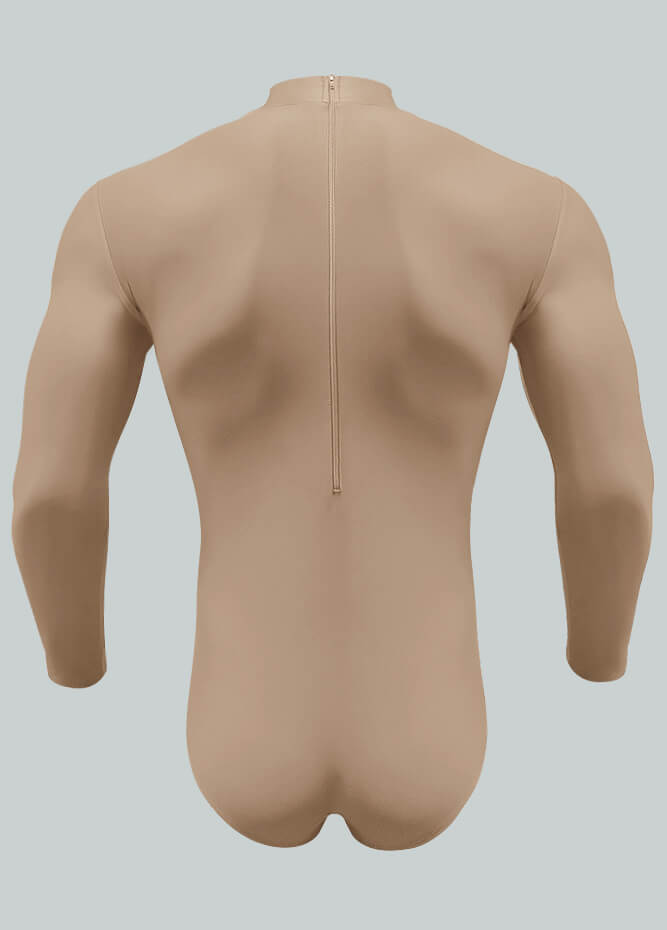 Long Sleeve Turtleneck Leotard for Men