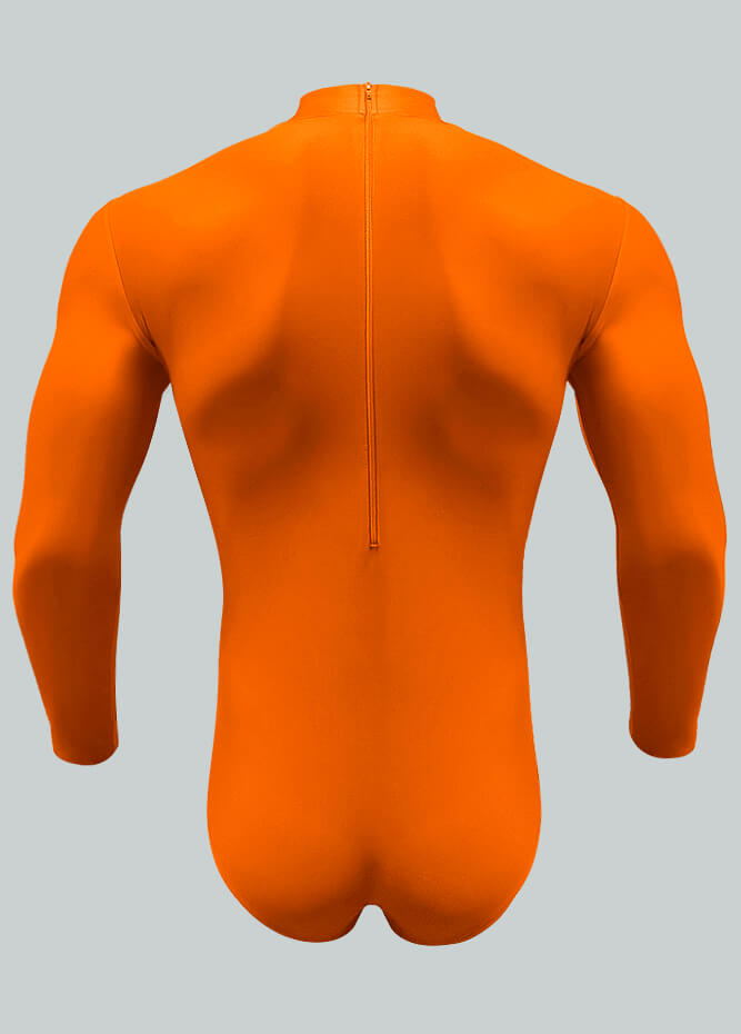 Long Sleeve Turtleneck Leotard for Men