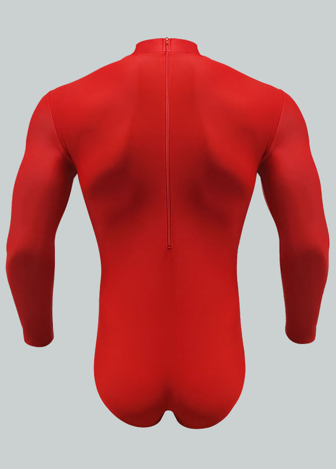 Long Sleeve Turtleneck Leotard for Men