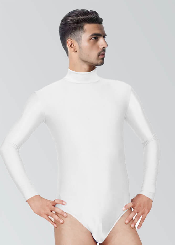 Long Sleeve Turtleneck Leotard for Men