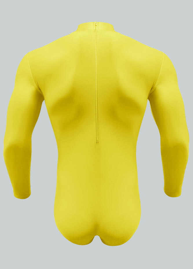 Long Sleeve Turtleneck Leotard for Men