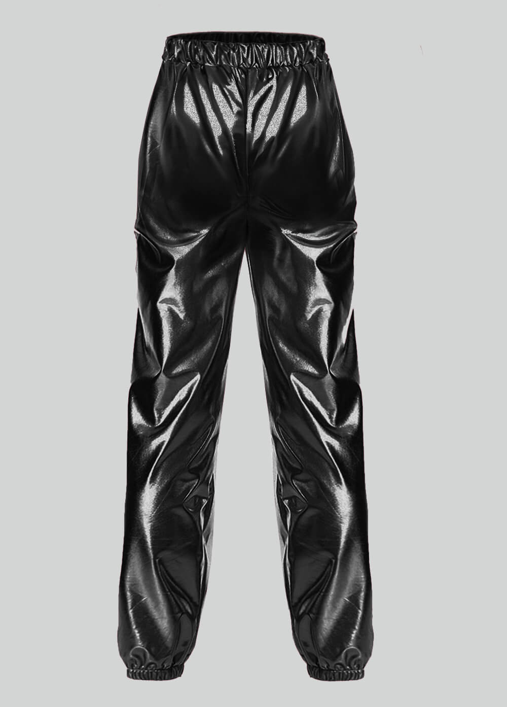 Mens Metallic Shiny Party Pants with Pockets
