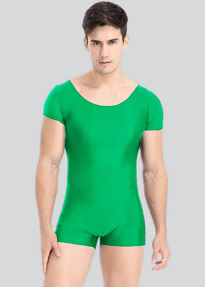 Mens Spandex Bodysuit Workout Biketard