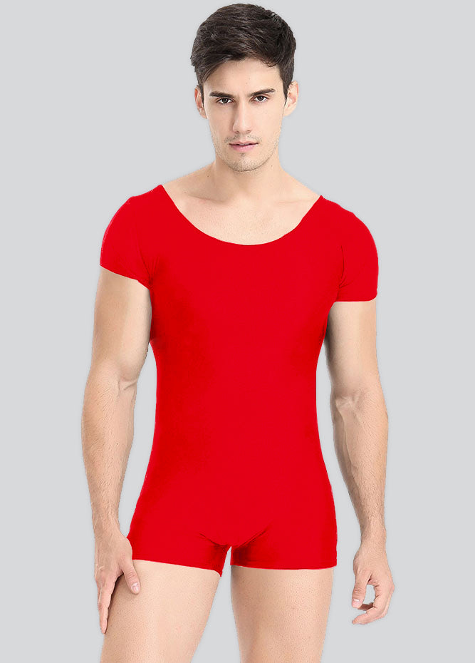 Mens Spandex Bodysuit Workout Biketard