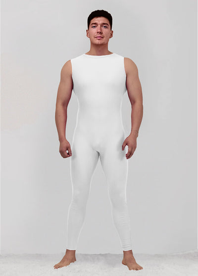 Custom Inked Mens TNeck Zipper Back Sleeveless Slim Leg Unitard - Lycra main image 0