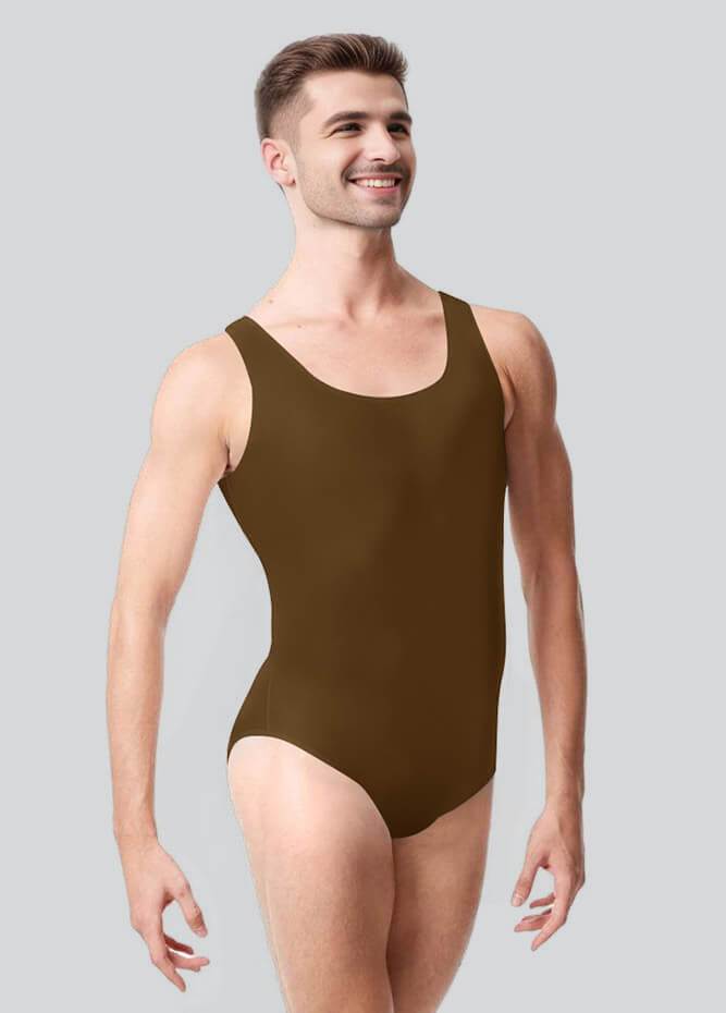 Mens Tank Scoop Neck Ballet Leotard