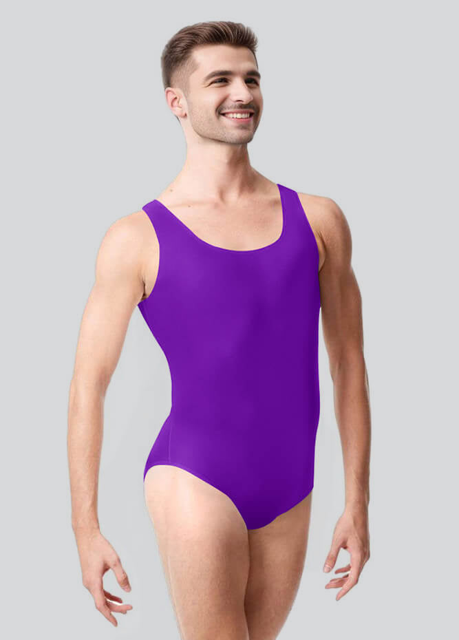 Mens Tank Scoop Neck Ballet Leotard