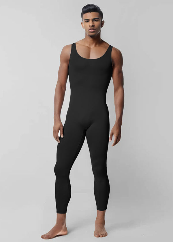 Mens Tank Top Scoop Neck Sleeveless Unitards
