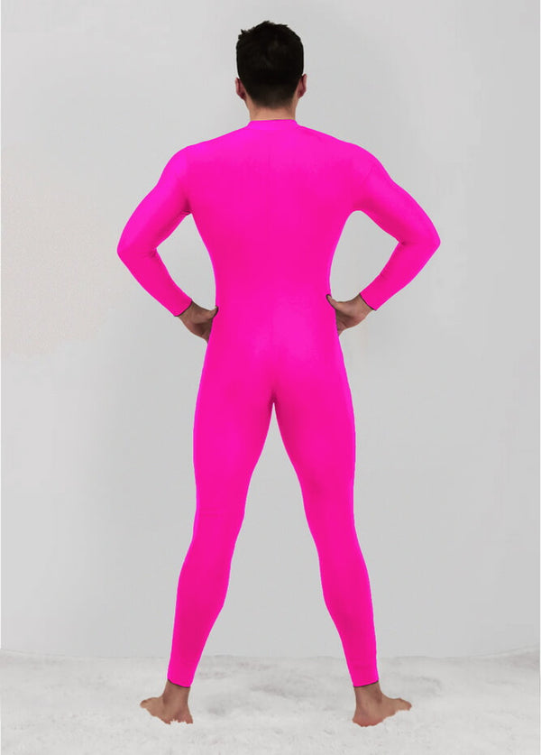 Custom Inked Mens Short Sleeve Unitard with Straight Leg - Lycra main image 1